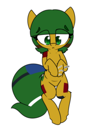 Size: 2000x2500 | Tagged: safe, artist:lockheart, oc, oc:blocky bits, pony, bipedal, female, high res, hungry, mare, simple background, solo, stomach noise, transparent background