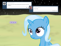 Size: 1200x900 | Tagged: safe, artist:evil-dec0y, trixie, pony, comic:trixie vs., comic:trixie vs. the moon, age regression, female, filly, filly trixie, moon, solo, younger