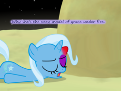 Size: 1200x900 | Tagged: safe, artist:evil-dec0y, trixie, pony, comic:trixie vs., comic:trixie vs. the moon, age regression, black eye, female, filly, filly trixie, lump, moon, solo, younger