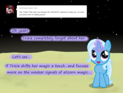 Size: 1200x900 | Tagged: safe, artist:evil-dec0y, trixie, pony, comic:trixie vs., comic:trixie vs. the moon, g4, age regression, female, filly, filly trixie, moon, younger