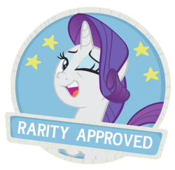 Size: 1000x966 | Tagged: safe, edit, edited screencap, screencap, rarity, pony, she's all yak, approved, background removed, cropped, female, logo, png, simple background, solo, transparent background