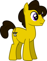 Size: 774x1006 | Tagged: safe, artist:lightningbolt, oc, oc only, oc:terra, earth pony, pony, g4, .svg available, commission, male, show accurate, simple background, smiling, solo, stallion, svg, transparent background, vector