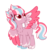 Size: 2445x2620 | Tagged: safe, artist:angei-bites, oc, oc only, oc:grape gum, pegasus, pony, base used, colored wings, female, high res, mare, multicolored wings, paws, simple background, solo, transparent background