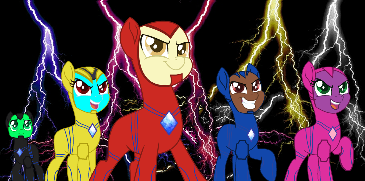 #2028933 - safe, artist:cam-and-sister-paint, edit, pony, black ranger ...