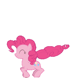 Size: 588x600 | Tagged: safe, artist:weegy, artist:weegygreen2, pinkie pie, earth pony, pony, g4, animated, bouncing, female, gif, jumping, loop, mare, pronking, simple background, solo, transparent background, walk cycle