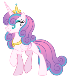 Size: 949x1065 | Tagged: safe, artist:musical-medic, princess flurry heart, pony, g4, base used, female, older, older flurry heart, simple background, solo, transparent background