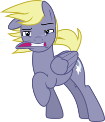 Size: 5153x6000 | Tagged: safe, artist:chainchomp2, stormfeather, pegasus, pony, g4, slice of life (episode), .svg available, absurd resolution, background pony, faic, male, narrowed eyes, raised hoof, simple background, solo, stallion, transparent background, vector, windswept mane