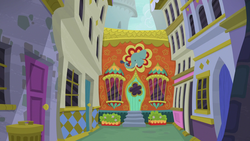 Size: 1280x720 | Tagged: safe, screencap, g4, the point of no return, building, canterlot, location, no pony, the tasty treat