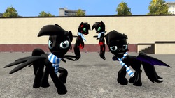 Size: 1920x1080 | Tagged: safe, oc, oc:pony jack, pony, zombie, 3d, female, gmod, mare