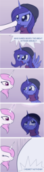 Size: 1254x4850 | Tagged: safe, artist:dusthiel, oc, oc only, oc:astrum, oc:krinita, alicorn, pony, ambient.prologue, alicorn oc, ambient.white, boop, clothes, comic, cute, dialogue, duo, female, hat, i regret nothing, not celestia, not luna, scarf, scrunchy face, to the moon