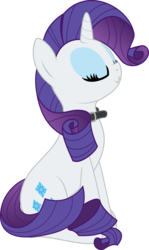 Size: 1756x2938 | Tagged: safe, artist:eagle1division, rarity, pony, unicorn, g4, behaving like a cat, collar, eyes closed, female, mare, regal, simple background, sitting, solo, transparent background, vector