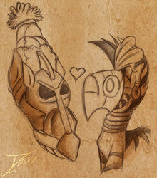 Size: 886x1008 | Tagged: safe, artist:jamescorck, meadowbrook, zecora, earth pony, pony, zebra, g4, beehive hairdo, crack shipping, ear piercing, earring, female, healer's mask, jewelry, lesbian, mask, meadora, mohawk, piercing, shipping, sketch