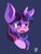 Size: 773x1024 | Tagged: safe, artist:tohupo, twilight sparkle, alicorn, pony, g4, blushing, bust, crying, female, horn, lineless, mare, open mouth, portrait, simple background, solo, twilight sparkle (alicorn)