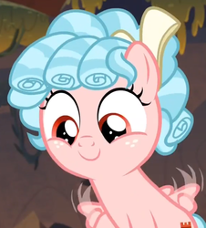 Size: 624x690 | Tagged: safe, screencap, cozy glow, pegasus, pony, frenemies (episode), g4, cozybetes, cropped, cute, female, filly, foal, freckles, solo