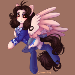 Size: 2000x2000 | Tagged: safe, artist:neonishe, pegasus, pony, high res, ponified, solo