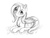 Size: 2048x1536 | Tagged: safe, artist:alcor, fluttershy, pegasus, pony, g4, cute, female, mare, monochrome, prone, shyabetes, solo