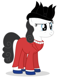 Size: 4190x5517 | Tagged: safe, artist:dragonchaser123, oc, oc only, oc:lucille lindholm, pony, clothes, dress, female, hat, mare, shoes, simple background, transparent background, vector