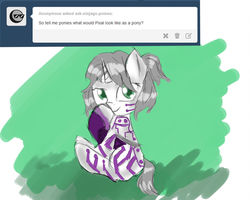 Size: 1024x820 | Tagged: safe, artist:aureola101, pony, robot, robot pony, ask, lego, lego ninjago, p.i.x.a.l., ponified, tumblr