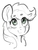 Size: 1048x1365 | Tagged: safe, artist:dimfann, applejack, earth pony, pony, g4, female, mare, monochrome, partial color, smiling, solo