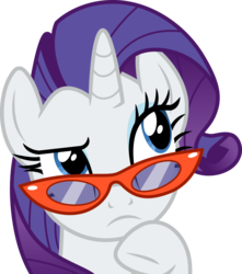 Size: 3000x3396 | Tagged: safe, artist:cloudy glow, rarity, pony, for whom the sweetie belle toils, g4, .ai available, female, glasses, high res, simple background, solo, thinking, transparent background, vector