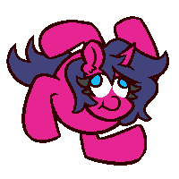 Size: 200x200 | Tagged: safe, artist:threetwotwo32232, oc, oc only, oc:fizzy pop, pony, unicorn, animated, female, gif, male, mare, parody, spider-man, you spin me right round