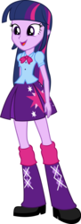 Size: 5000x13729 | Tagged: safe, artist:twilirity, twilight sparkle, equestria girls, g4, my little pony equestria girls, absurd resolution, clothes, cutie mark on clothes, female, leg warmers, open mouth, pleated skirt, shoes, simple background, skirt, solo, transparent background, twilight sparkle (alicorn), vector
