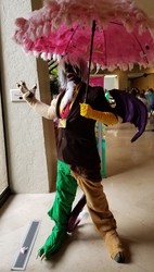 Size: 2207x3899 | Tagged: safe, discord, human, g4, clothes, convention, cosplay, costume, everfree northwest, everfree northwest 2019, high res, irl, irl human, photo