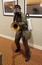 Size: 2028x3145 | Tagged: safe, human, everfree northwest, clothes, convention, cosplay, costume, everfree northwest 2019, gas mask, high res, irl, irl human, mask, pest control gear, pest control pony, photo, solo