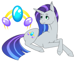 Size: 2868x2343 | Tagged: safe, artist:oneiria-fylakas, oc, oc only, oc:opale shine, pony, unicorn, female, high res, mare, offspring, parent:rarity, parent:thunderlane, parents:rarilane, prone, simple background, solo, transparent background