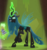 Size: 637x673 | Tagged: safe, screencap, queen chrysalis, changeling, changeling queen, frenemies (episode), g4, my little pony: friendship is magic, better way to be bad, cropped, evil smile, female, glowing horn, grin, horn, magic, raised hoof, smiling, solo, spotlight, telekinesis