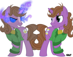 Size: 3500x2730 | Tagged: safe, artist:sixes&sevens, doctor whooves, time turner, pony, unicorn, g4, alternate cutie mark, ascot, blaze (coat marking), clothes, coat, coat markings, cravat, doctor who, eighth doctor, facial markings, frock coat, high res, male, mind control, ponified, possession, shirt, simple background, stallion, the doctor, transparent background, velvet, zagreus