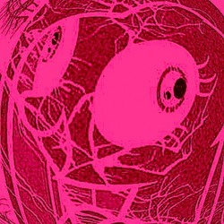 Size: 500x500 | Tagged: safe, pinkie pie, earth pony, pony, pinkamena party, g4, contemplating insanity, cover art, cracked, cracks, female, gabber, hardcore, mare, music, pinkamena diane pie, smiling, solo, song cover, speedcore, terrorcore