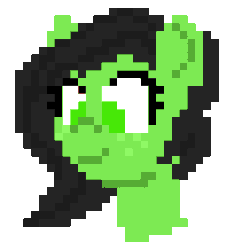 Size: 256x256 | Tagged: safe, artist:enragement filly, oc, oc:filly anon, pony, animated, blinking, bust, female, filly, gif, pixel art, tongue out