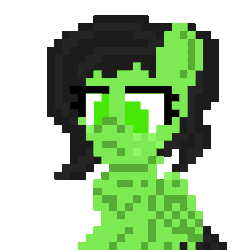 Size: 256x256 | Tagged: safe, artist:enragement filly, oc, oc:filly anon, pegasus, pony, animated, blinking, female, filly, gif, grumpy, pixel art, wings
