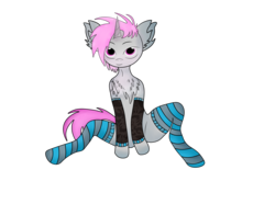 Size: 4600x3600 | Tagged: safe, artist:yellow-glaze, oc, oc only, oc:purple light, pony, unicorn, clothes, looking at you, simple background, socks, solo, striped socks, transparent background, vector