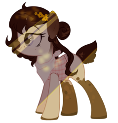 Size: 1280x1339 | Tagged: safe, artist:xmelodyskyx, oc, oc only, oc:simone, deer pony, original species, female, simple background, solo, transparent background