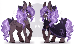 Size: 1018x608 | Tagged: safe, artist:sararini, oc, oc only, oc:amaris, earth pony, pony, bow, cloak, clothes, female, mare, neck bow, solo, tail bow