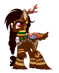 Size: 1600x2000 | Tagged: safe, artist:crystal-tranquility, oc, oc only, deer pony, original species, pond pony, bodypaint, deviantart watermark, male, obtrusive watermark, simple background, solo, transparent background, watermark
