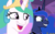 Size: 2291x1440 | Tagged: safe, screencap, princess celestia, princess luna, pony, between dark and dawn, g4, my little pony: friendship is magic, season 9, faic