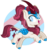 Size: 900x951 | Tagged: safe, artist:pokeponyeq, oc, oc only, oc:rosie flare, kirin, blind, deviantart watermark, female, kirin oc, obtrusive watermark, solo, watermark