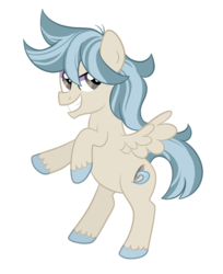 Size: 736x900 | Tagged: safe, artist:ashidaii, oc, oc only, oc:ocean breeze, pegasus, pony, adopted offspring, male, parent:sandbar, parent:yona, parents:yonabar, simple background, solo, stallion, transparent background