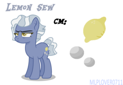 Size: 1280x887 | Tagged: safe, artist:elementbases, artist:mlplover0711, oc, oc only, oc:lemon sew, earth pony, pony, annoyed, base used, crack ship offspring, cutie mark, female, offspring, parent:limestone pie, parent:pokey pierce, parents:limepierce, solo