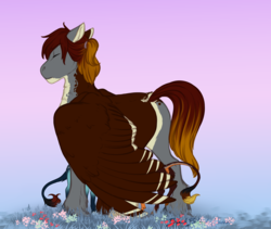 Size: 2224x1881 | Tagged: safe, artist:blackblood-queen, oc, oc only, oc:annie belle, oc:daniel dasher, oc:dusk flame, dracony, hybrid, pegasus, pony, baby, baby pony, cute, family, father and child, father and daughter, father and son, female, leonine tail, male, parent, protecting, sleeping, stallion