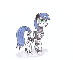 Size: 1280x1057 | Tagged: safe, artist:zocidem, oc, oc only, android, pony, robot, robot pony, butt, plot, rear panel, rear port, simple background, solo, technology, traditional art, usb, usb port, white background
