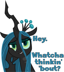 Size: 1492x1669 | Tagged: safe, artist:phucknuckl, queen chrysalis, changeling, frenemies (episode), g4, bedroom eyes, bronybait, bust, cheek squish, crown, cute, cutealis, female, hoof on cheek, jewelry, looking at you, portrait, regalia, simple background, solo, squishy cheeks, transparent background
