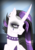 Size: 1119x1614 | Tagged: safe, artist:not-ordinary-pony, derpibooru exclusive, princess celestia, alicorn, pony, between dark and dawn, g4, bust, choker, chokerlestia, dyed mane, eyeshadow, female, goth, hoof shoes, makeup, mare, portrait, punklestia, solo