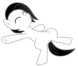 Size: 1954x1663 | Tagged: safe, artist:marelynmayhem, earth pony, pony, happy, lying, marelyn manson, marilyn manson, ponified, simple background, solo, transparent background, white