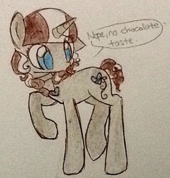 Size: 500x524 | Tagged: safe, oc, oc only, oc:lovelace, pony, unicorn, ask lovelace, female, mare, solo, traditional art