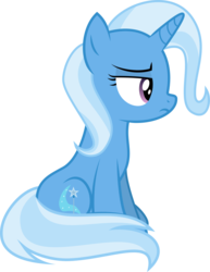 Size: 719x932 | Tagged: safe, artist:crystalmagic6, trixie, pony, unicorn, g4, student counsel, female, lidded eyes, simple background, sitting, solo, transparent background, vector