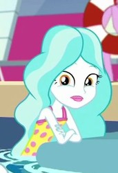 Size: 239x349 | Tagged: safe, screencap, paisley, equestria girls, equestria girls specials, g4, my little pony equestria girls: better together, my little pony equestria girls: spring breakdown, background human, clothes, cropped, female, lipstick, looking at you, swimsuit
